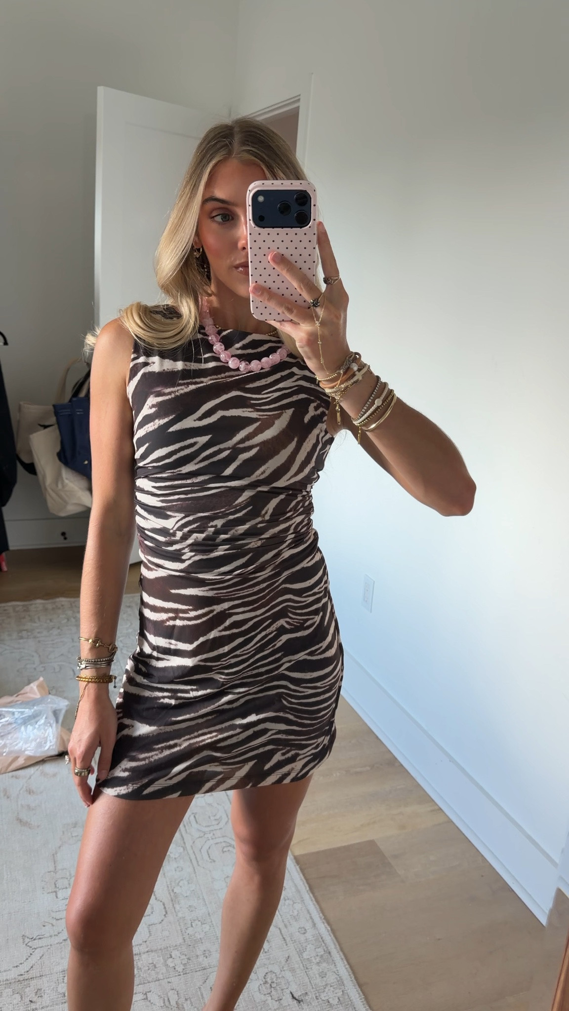 @Dynamite Clothing  size XS zebra dress. This dress is made from a soft, body-hugging jersey. It's designed for a bodycon fit throughout the bodice and skirt. Made simple, for your everyday.

#LTKootd #LTKdayinmylife #LTKSeasonal