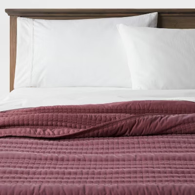 Boho Lofty Velvet Quilt Purple - Threshold™ | Target