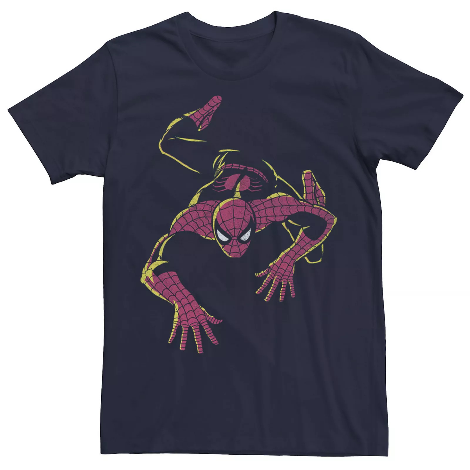Men's Marvel Spider-Man Crawl Dark Portrait Tee, Size: 3XL, Blue | Kohl's