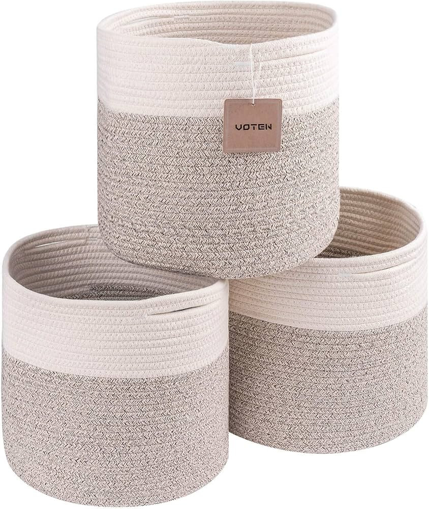 voten Storage Cubes Baskets Bins Organizer 11x11x11'' Fit 12x12''Cube Storage Organizer Bookcases... | Amazon (US)