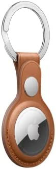 Apple AirTag Leather Key Ring - Saddle Brown | Amazon (US)