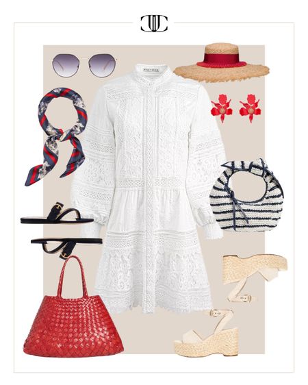 4th of July is a few weeks away so I put together a few outfits for one of my favorite holidays  

White dress, linen dress, scarf, sun hat, tote, espadrilles, sunglasses, summer outfit, summer look, 4th of July outfit, 4th of July look, casual outfit, casual look, sandals 

#LTKstyletip #LTKover40 #LTKshoecrush