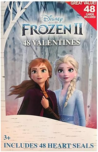 Frozen II Valentine's Day Card For Kids, Classroom Exchange Cards 48 Count with Card Seals, Official | Amazon (CA)