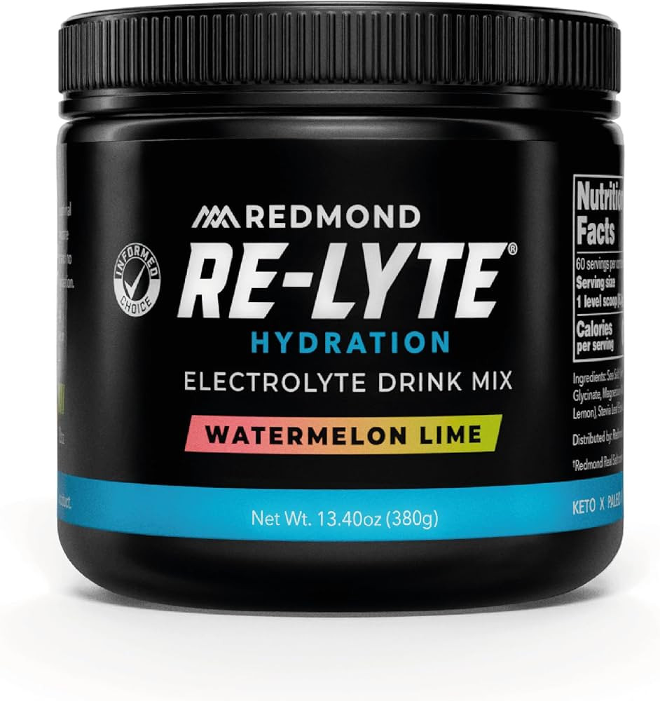 Redmond Re-Lyte Sugar Free Electrolyte Powder Drink Mix (Watermelon Lime) | Amazon (US)