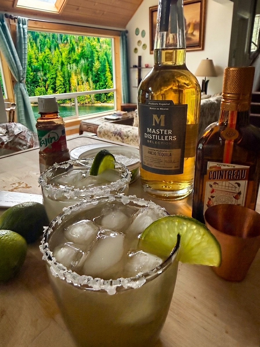 We stopped at a Walmart Supercenter on the way to our vacation rental and obviously… margaritas were a priority 🍋‍🟩

Our favorite skinny marg:
tequila + Cointreau + fresh lime + salt or tajín

simple, clean ans fresh! #walmart #walmartcocktails #walmartmargaritas #walmartingredients #walmartfoods #vacationcocktails #margaritarecipe

#LTKOver40 #LTKSaleAlert #LTKfoodie