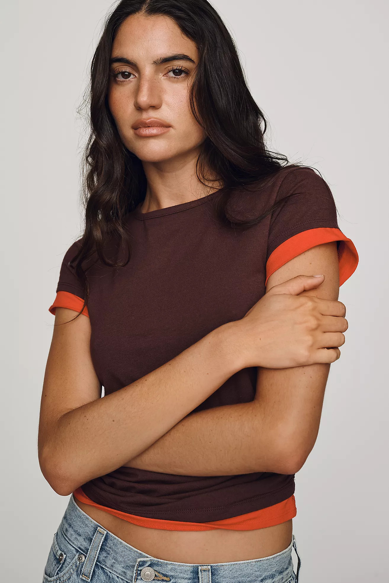 By Anthropologie Evan Cinched Baby Tee | Anthropologie (US)