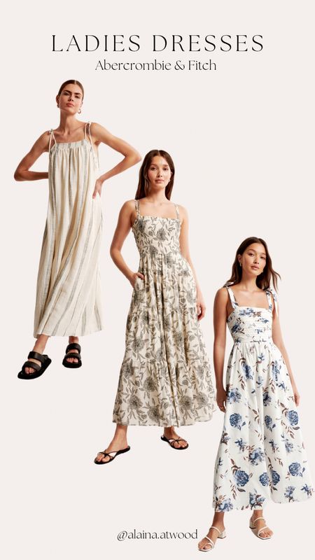 Abercrombie & Fitch midi/maxi spring dresses! 
printed dress, ladies fashion, floral print, neutral print dress, midi dress, maxi dress, spring dress, Easter outfit, date night outfit, vacation outfit, women’s fashion, spring, summer

#LTKbeauty #LTKSeasonal #LTKstyletip