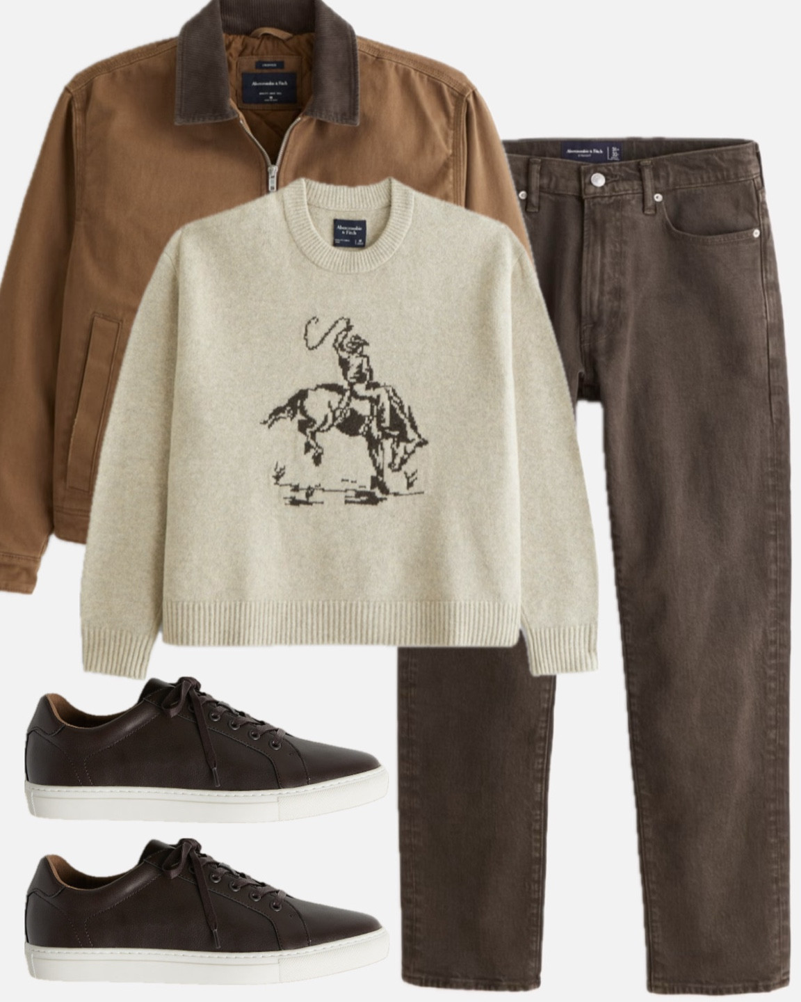 Men's Fall outfit

fall trends. Men’s fall trends. Chocolate brown. Brown men’s pants. Men’s fall shoes. Men’s leather sneakers. Men’s sweater. Men’s jacket. Men’s coat. Men’s fall coat. Men’s fall jacket. Sweater. Rodeo sweater. Rodeo men’s. Barn jacket#LTKFallSale 

#LTKMens #LTKFindsUnder100