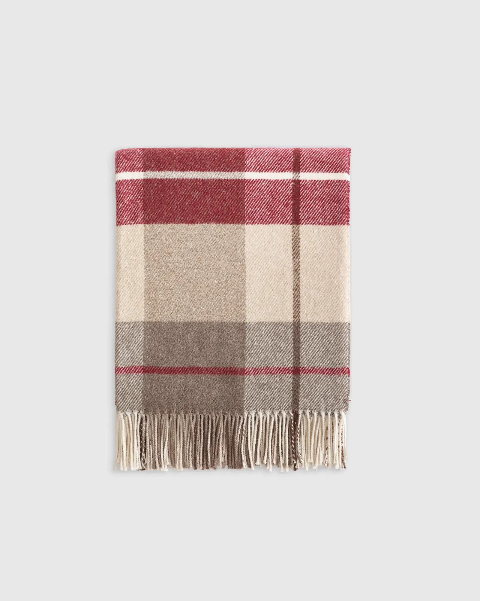 Italian Recycled Cotton Plaid Throw | Quince