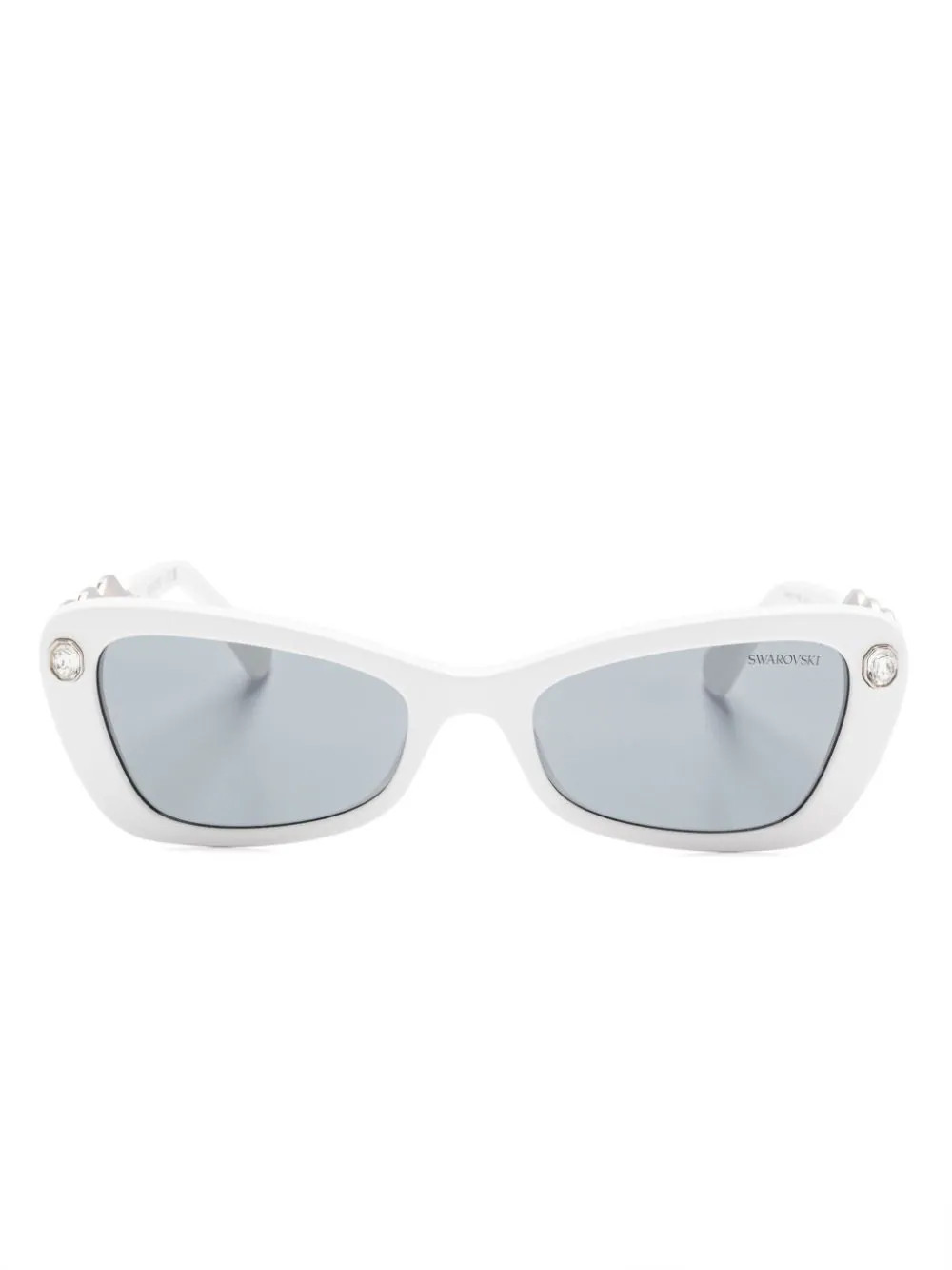 Swarovski Eyewear rectangle-frame sunglasses - White | Farfetch Global