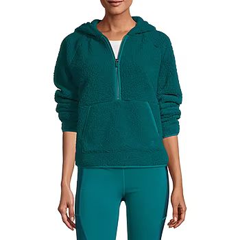 Xersion Sherpa Pullover Womens Long Sleeve Hoodie | JCPenney