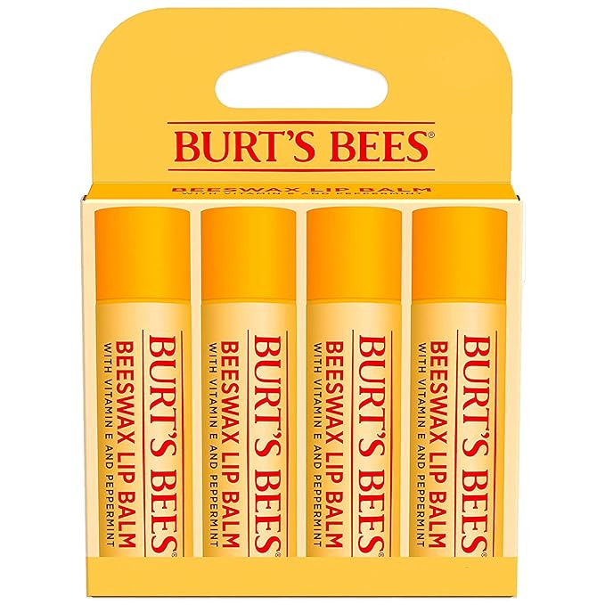Burt's Bees Lip Balm - Original Beeswax, Lip Moisturizer With Responsibly Sourced Beeswax, Tint-F... | Amazon (US)