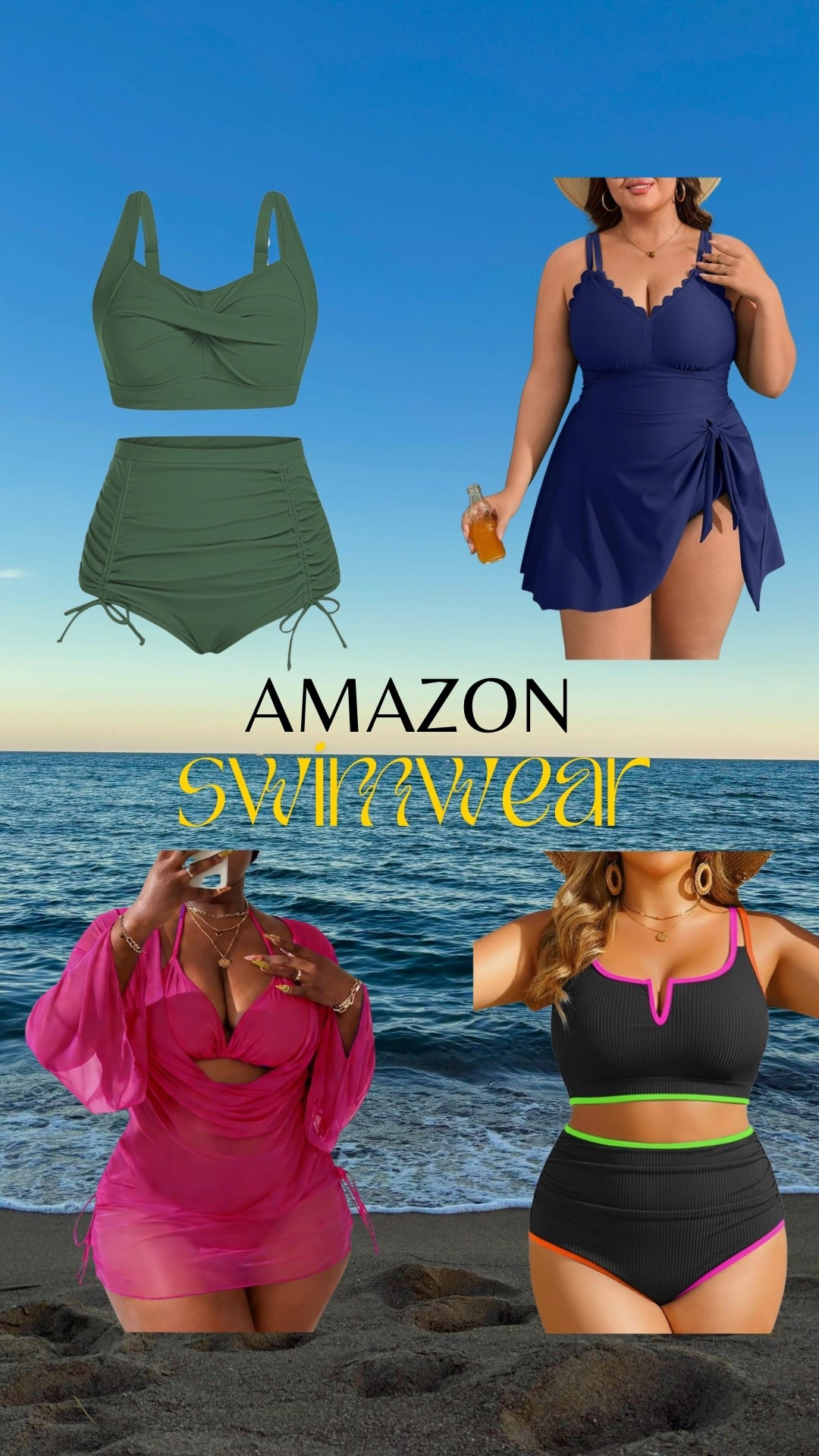 A few of my favorite Amazon swimwear pieces. 

Amazon swim
Amazon plus size swim
Plus size swimsuits 
Plus size bathing suits 
Plus size bikini
Plus size one piece swim suit

#LTKSeasonal #LTKSwim #LTKPlusSize