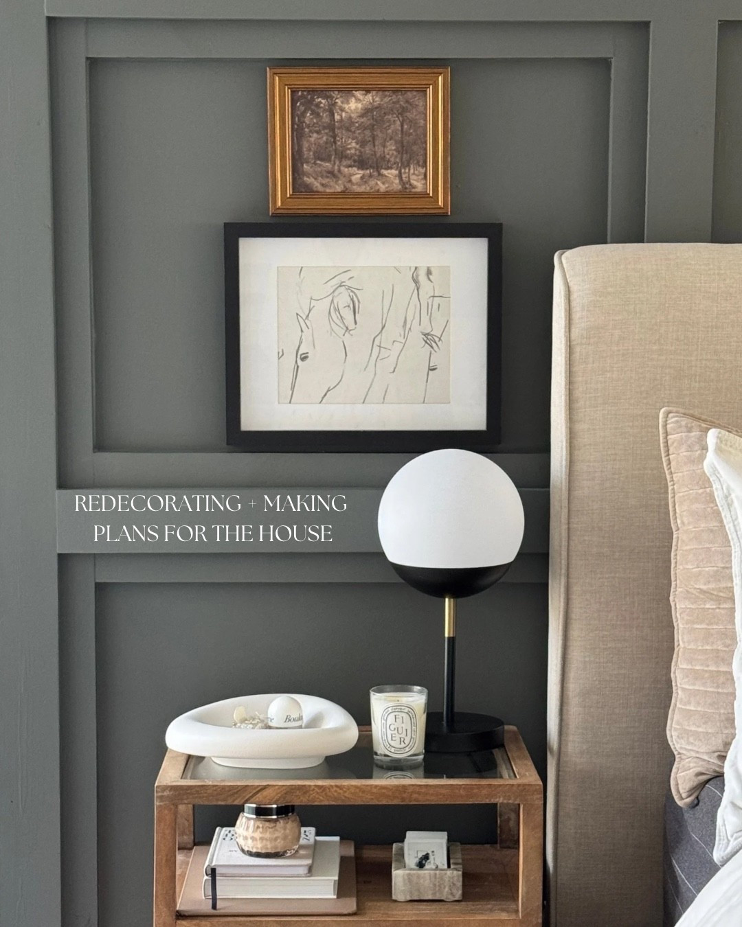 Artwork over nightstand ✨🤎 home decor inspo - little corner that brings me happiness 

#LTKSaleAlert #LTKmorningroutine #LTKHome