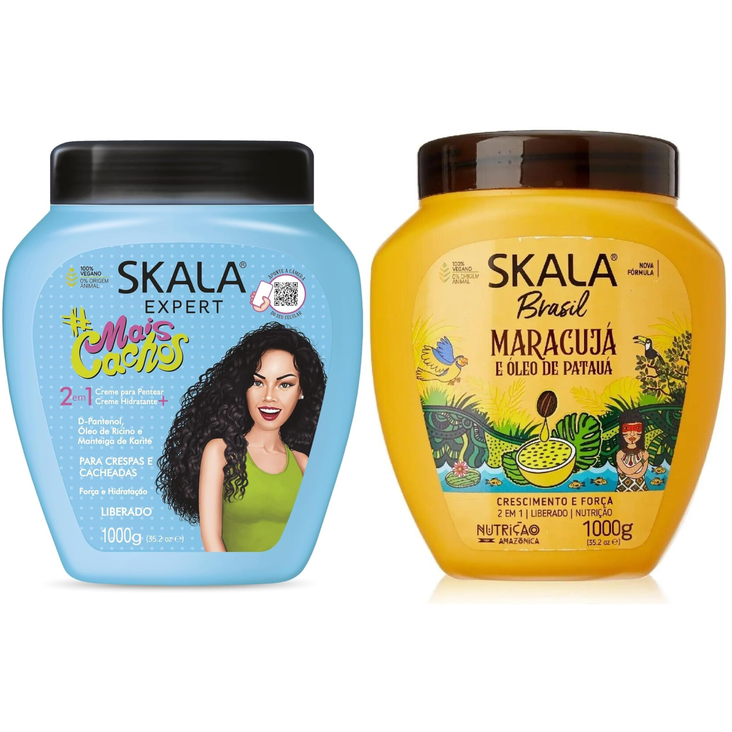 SKALA Hair Type 3ABC - Mais Cachos & Passion Fruit Combo - Hydrate Curls, Eliminate Frizz, For Cu... | Amazon (US)