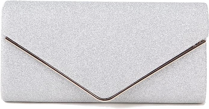 Clutch Purses for Women Fancy Evening Bag Bridal Prom Party Envelope Handbags | Amazon (US)