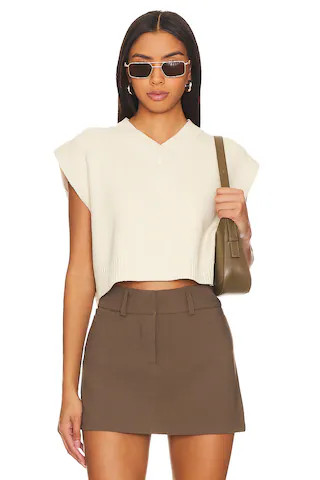 Easy Street Vest in Cream | Revolve Clothing (Global)