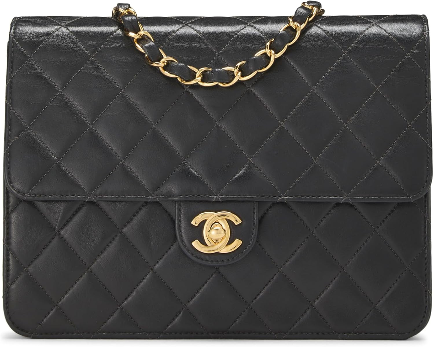 Amazon.com: Chanel, Pre-loved Black Quilted Lambskin Ex Flap Small, Black : Amazon Luxury | Amazon (US)