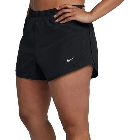Nike Tempo Shorts Womens 1X Black Dri Fit High Rise Flat Front Activewear FTS566 | Walmart (US)