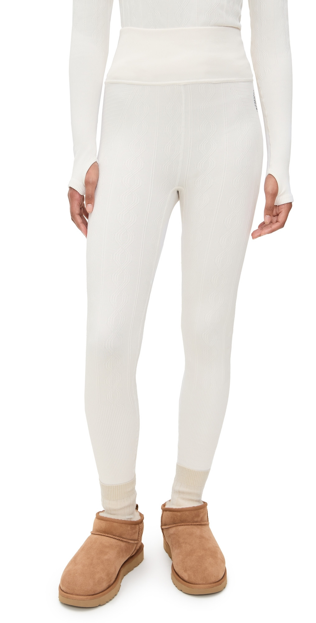 FP Movement Run Around Seamless Leggings Ivory Combo M/L | Shopbop