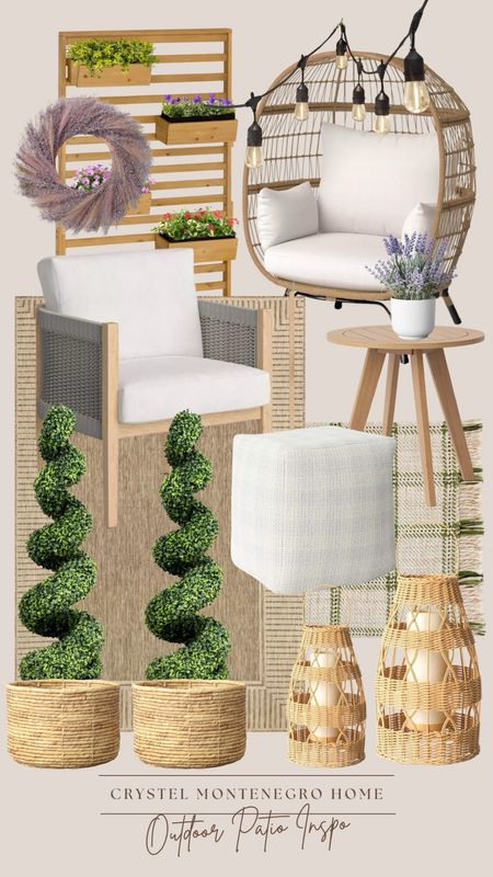 Outdoor Furniture. Patio Seating. Topiary. 

#LTKstyletip #LTKSeasonal #LTKhome