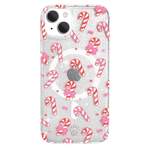 VELVET CAVIAR Christmas Phone Case for iPhone 15 - Compatible with MagSafe - 10ft Drop Tested - Holiday Peppermint Glitter Winter Theme | Amazon (US)