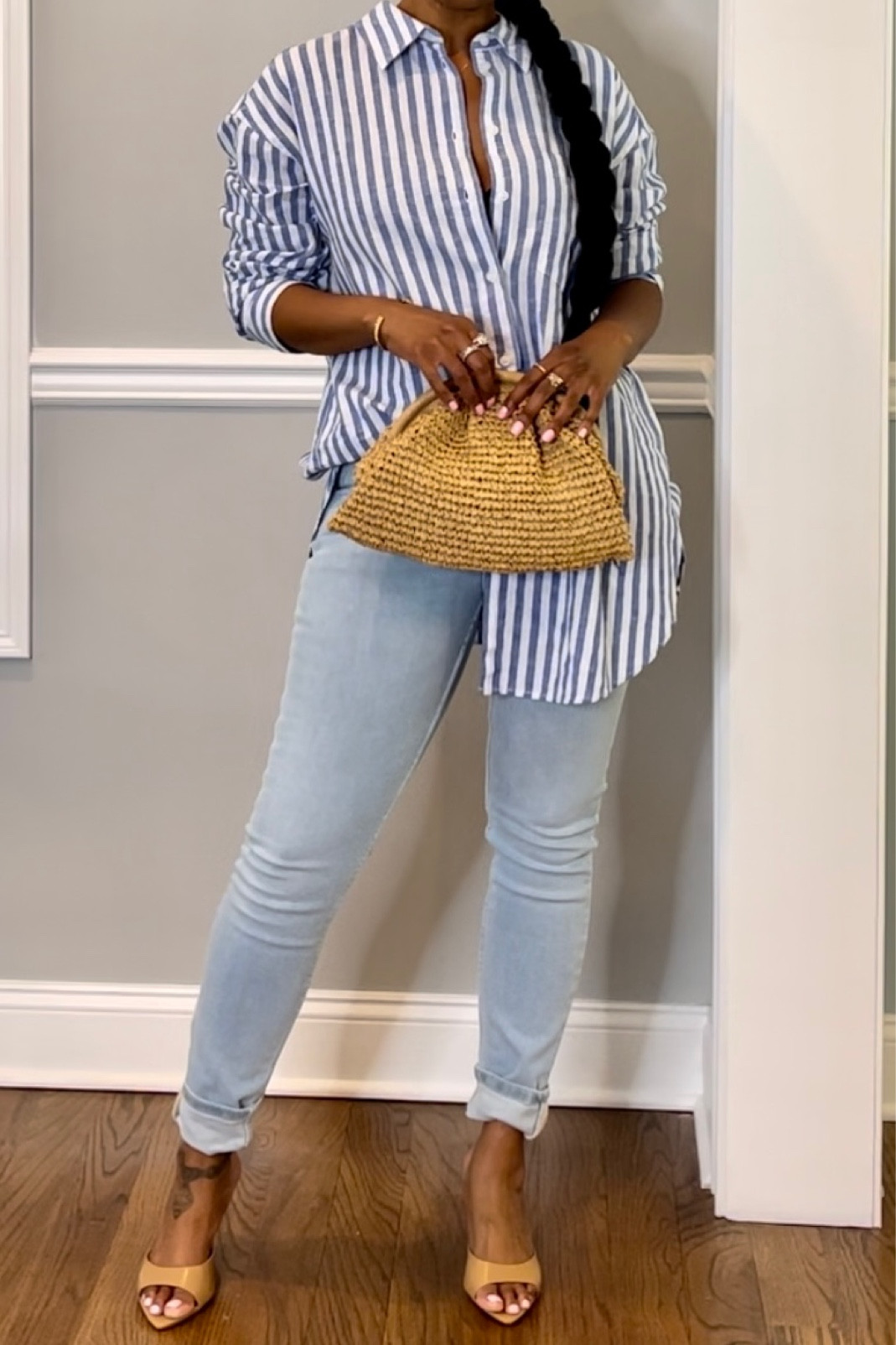 Casual Spring/Summer Day Look. Sz Medium Top & Sz 6 jeans (run small)

#LTKunder100 #LTKstyletip #LTKunder50