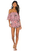 Click for more info about Tiare Hawaii Convertible Romper in Stained Negative Pink Grey from Revolve.com