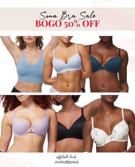 BOGO 50% off at soma! 

Bra on sale // sports bra // wireless bra // push up bra // floral bra // black bra // soma bra 

#LTKsalealert #LTKstyletip