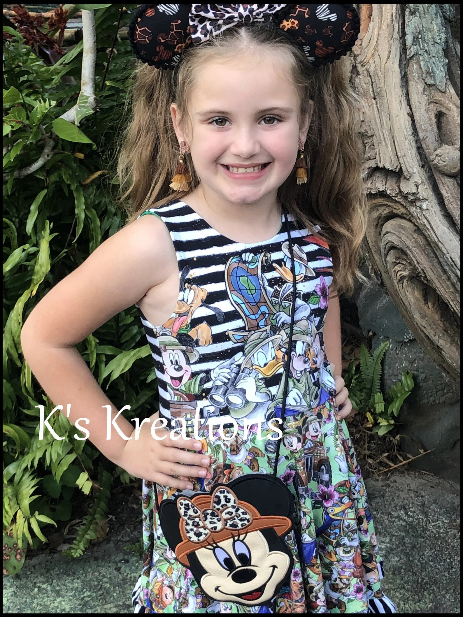 Safari Minnie Crossbody Bag, Girls Disney Crossbody Purse, Animal Kingdom Bag - Etsy | Etsy (US)