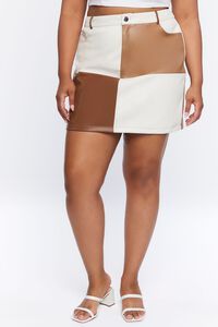 Plus Size Colorblock Mini Skirt | Forever 21 (US)