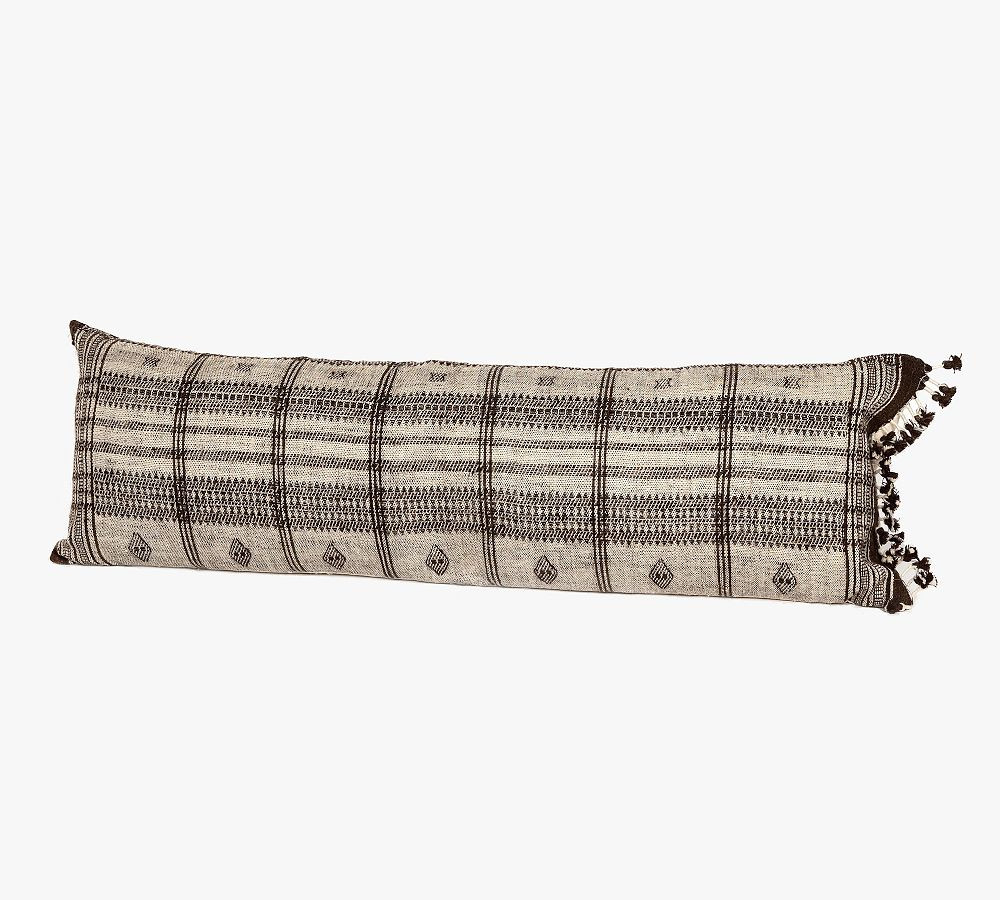 Suna Rustic Lumbar Pillow | Pottery Barn (US)