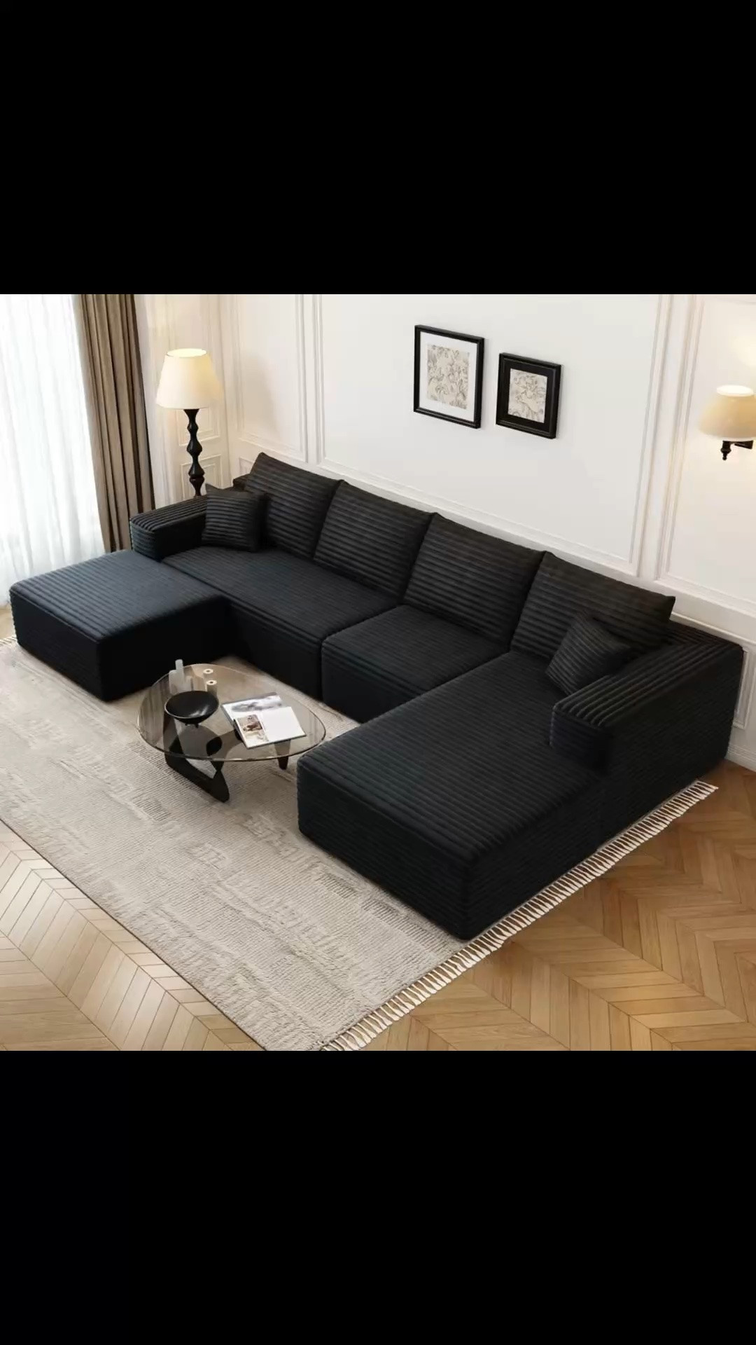 Simonsen 135.4"Cloud Modular Sectional Couch with 1 Ottoman,Modern Minimalist Upholstered Couches, Comfort U Shaped Sofa for Living Room,Deep Seat Corner Couch,No Assembly Required

#LTKdayinmylife #LTKOver40 #LTKHome