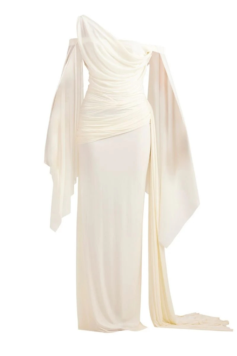 CYNTHIA MAXI DRESS IN OFF WHITE | Deme By Gabriella | CULT MIA | CULT MIA UK LTD