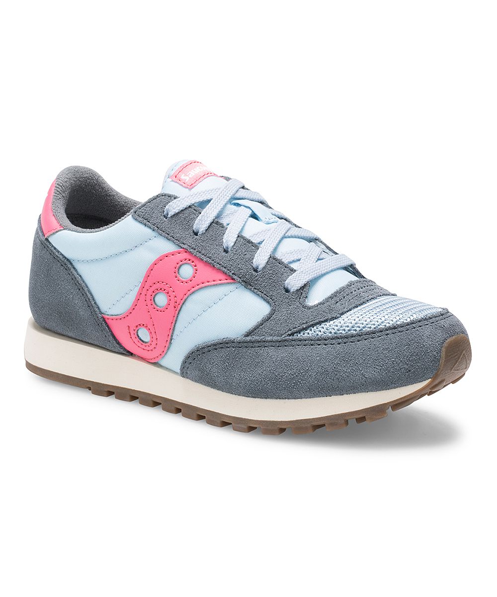 Saucony Sneakers BLUE/PINK - Blue & Pink Jazz Original Vintage Suede Sneaker - Kids | Zulily