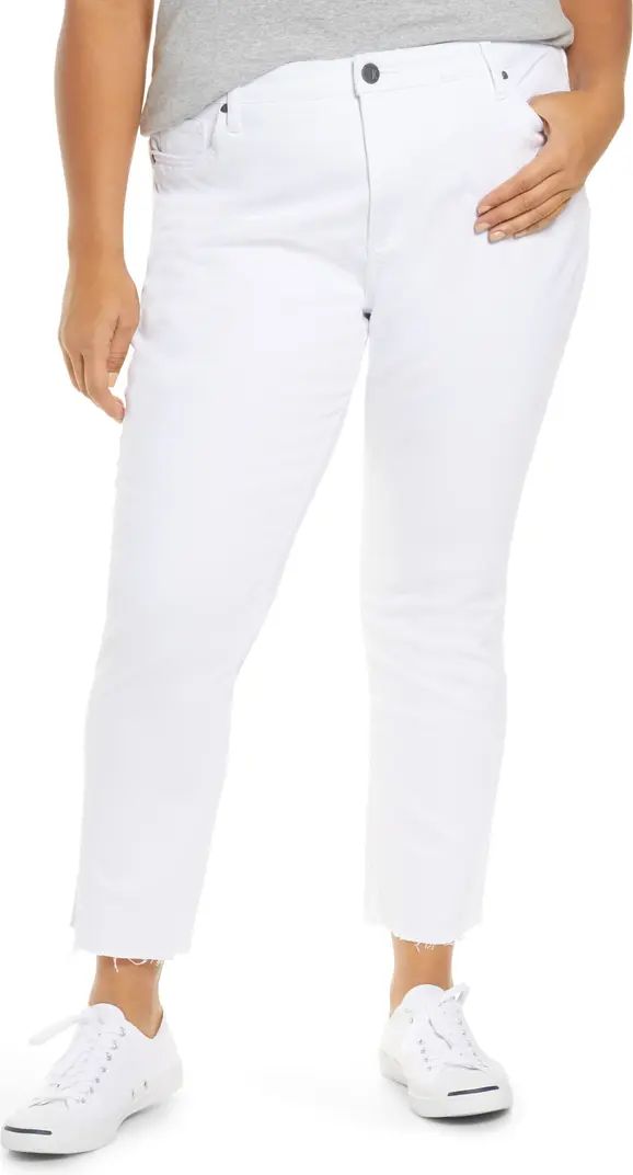 Reese High Waist Fray Hem Ankle Jeans | Nordstrom Rack