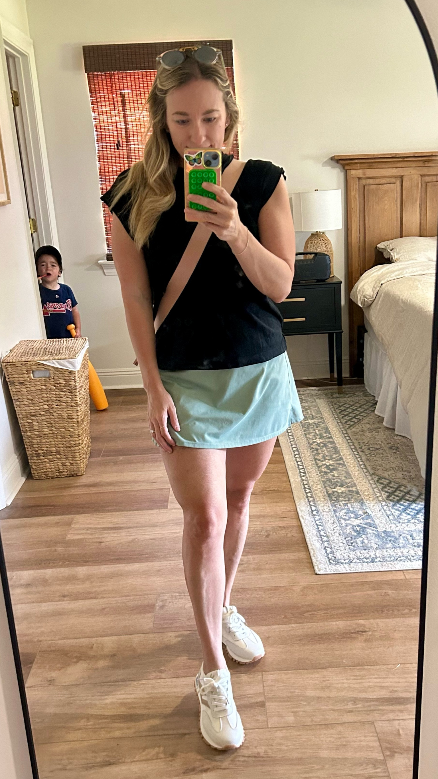 Linking my $10 target top I have in 4 colors and this Old Navy skort (color is from last year but same style in stock)! 

#LTKFindsUnder50 #LTKFitness #LTKActive