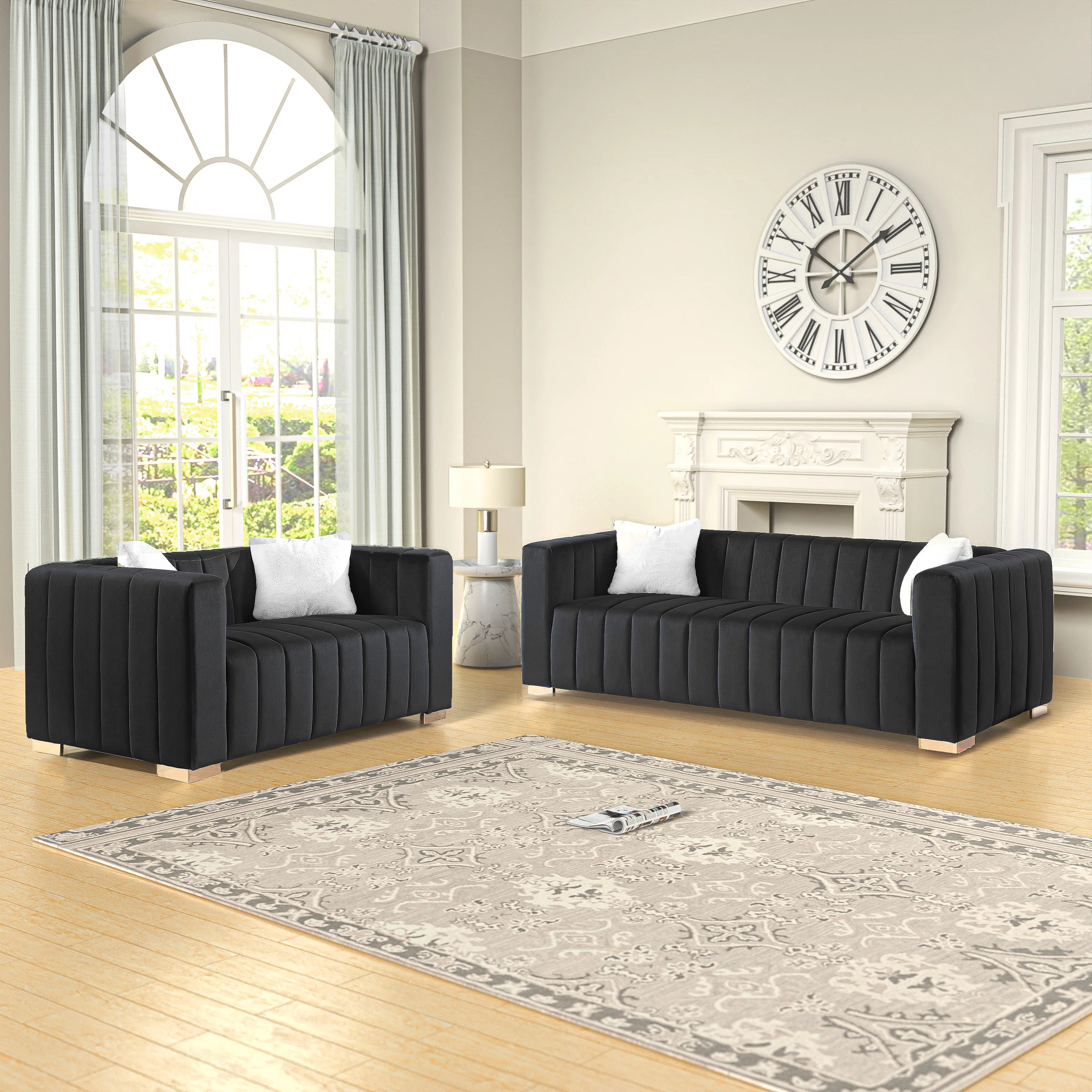 Clifford 2 - Piece Velvet Living Room Set | Wayfair North America
