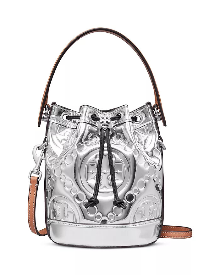 T Monogram Mini Embossed Patent Leather Bucket Bag | Bloomingdale's (US)