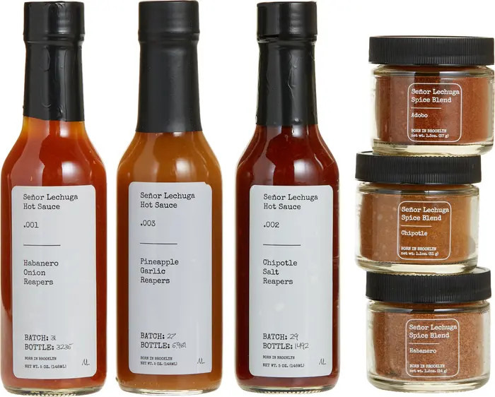 The Essentials 6-Piece Set Hot Sauces & Spice Blends | Nordstrom