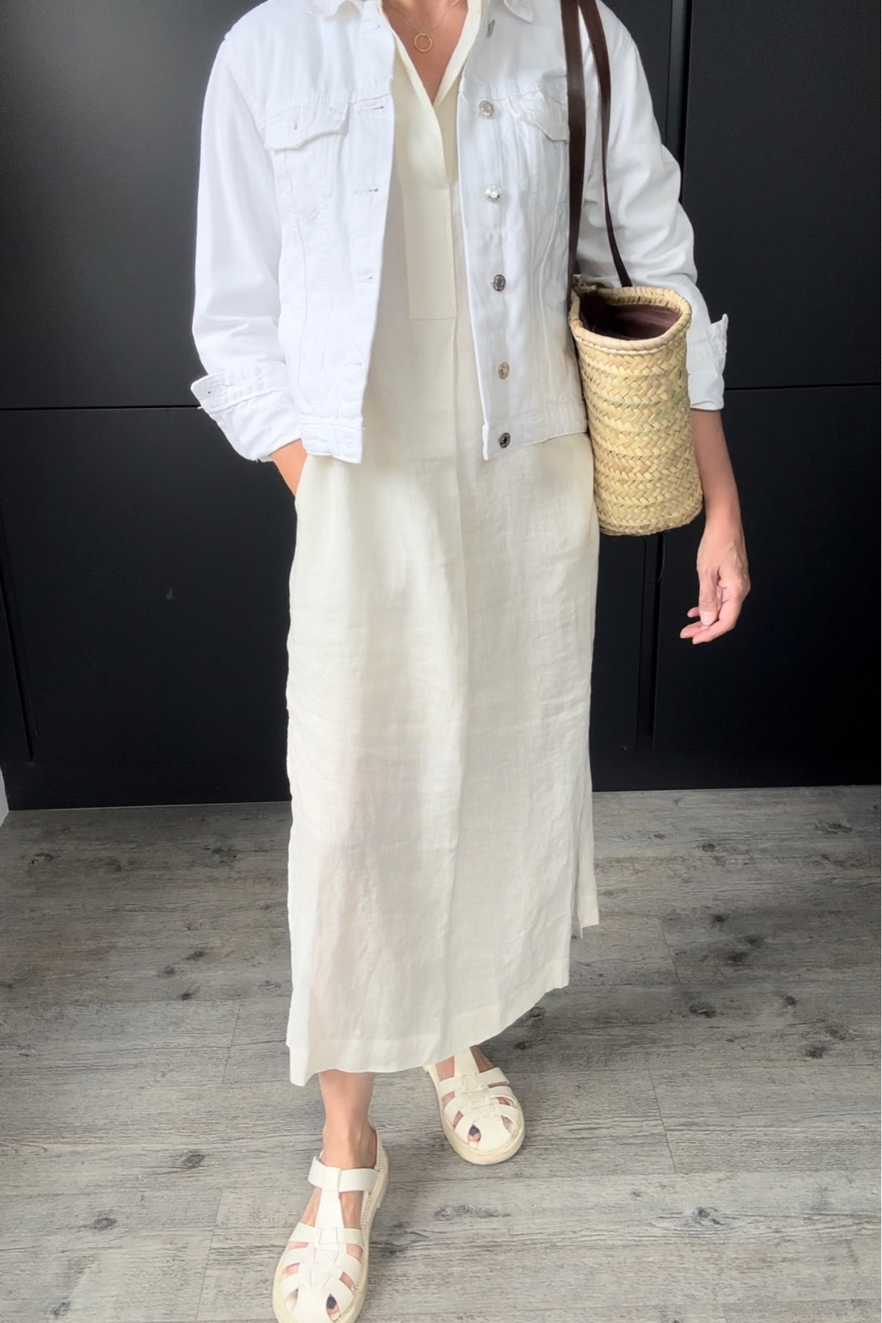 knee length dresses for ladies ALCALA Linen Dress main image 1