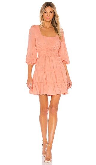 Line & Dot Sorbet Baby Doll Dress in Coral from Revolve.com | Revolve Clothing (Global)