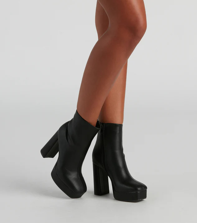Made For The Drama Platform Booties | Windsor Stores