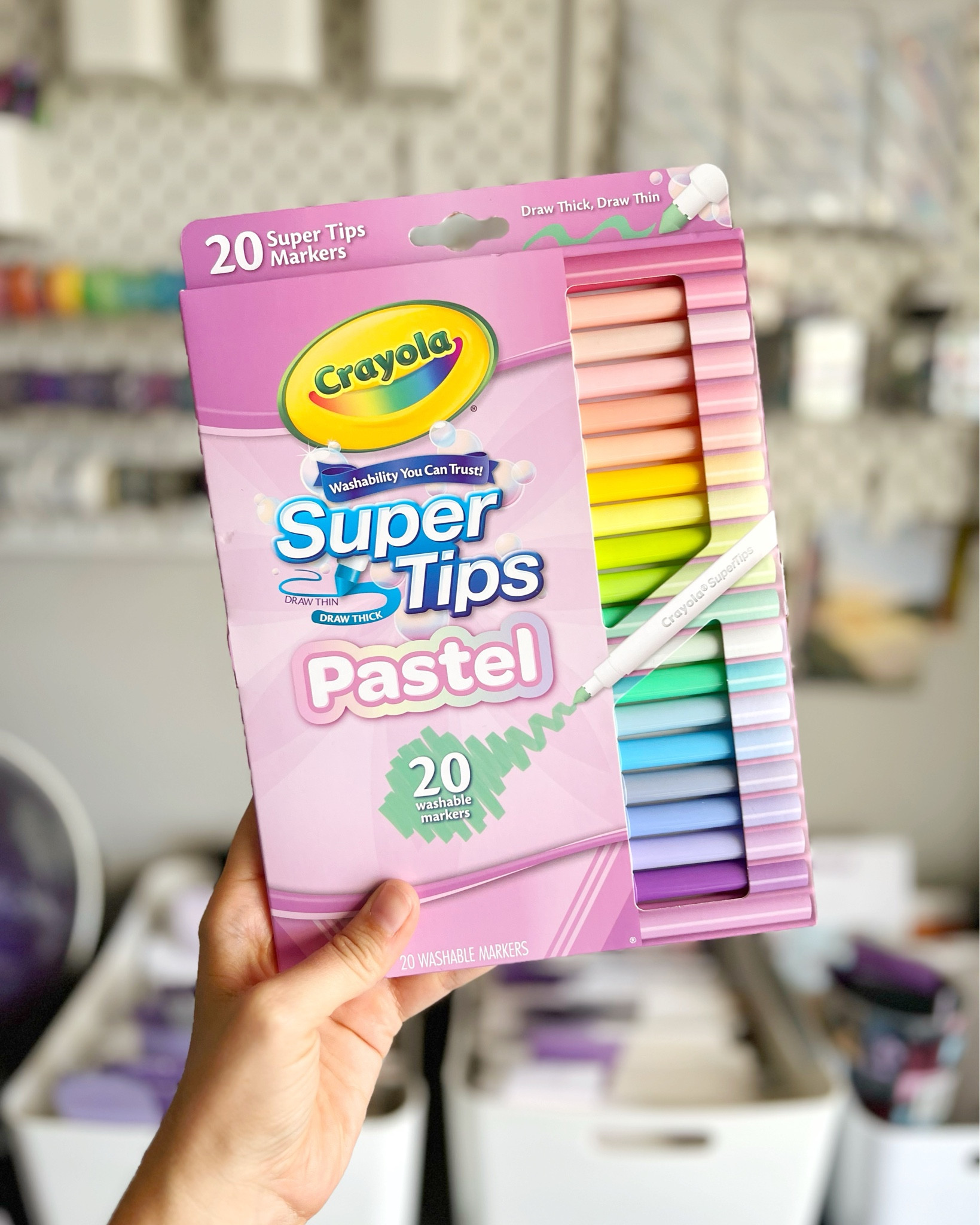 You can never have too many markers. 🌈😍 These Pastel Crayola Super Tips will expand your rainbow of color possibilities. I’m particularly impressed with the pinks and purples. They are a great additional to any marker collection and give you lighter options to pair with darker colors. I’m envisioning amazing shadowing and ombre looks with these. Snag your own set now!

#LTKFamily #LTKBacktoSchool #LTKKids