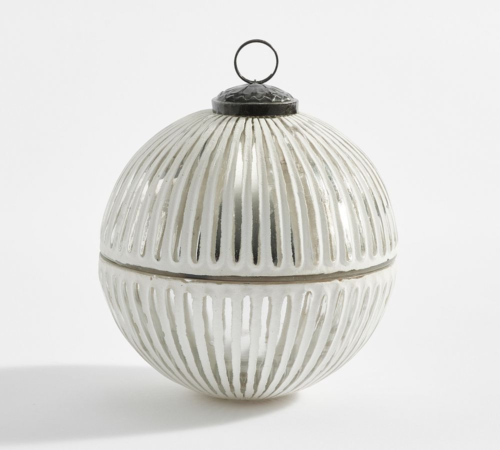 Ornament Shaped Scented Candles - Winter Spruce | Pottery Barn (US)