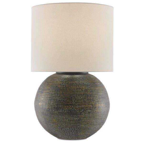 Brigands Antique Gold and Black One-Light Table Lamp | Bellacor