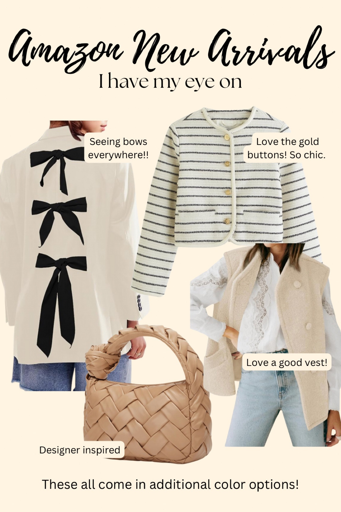 Amazon new arrivals I have my eye on! I have these in my cart so I can’t give a review yet, but love the look of all of these items! 



#LTKOver40 #LTKSeasonal #LTKMidsize