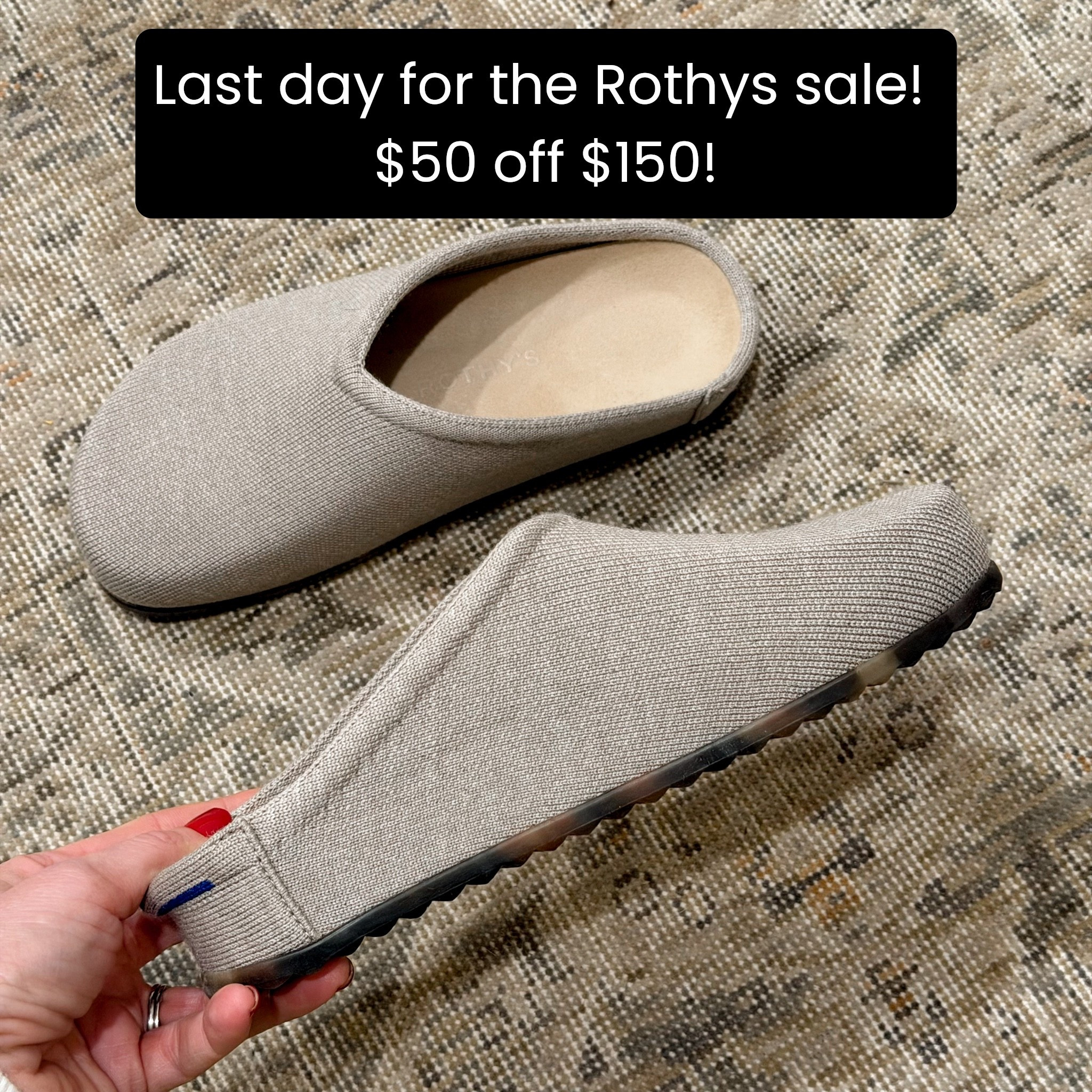 Last day of the RothYs sale! $50 off $150. Perfect gift for any lady in your life. I have the dove color and love them. 

Gift guy, gifts for her, sale, holiday, Christmas, clog, shoes, shoe crush

#LTKootd #LTKmomlife #LTKGiftGuide