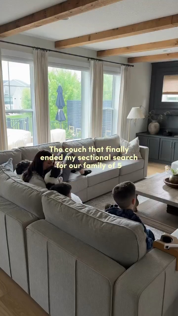 A couch that survives 3 boys, a dog, and daily life? That’s the review. 🤣😅🤏🏼 Comment COUCH for links! (40% off sitewide for their 4th of July sale starting 6/22)!! 

Details: ‘beacheood rained chenille’ fabric and standard arms/sides, and standard foam fill. We’ve have been putting it to the test the last month! Between the machine-washable covers, hidden storage, recliners, and comfort, it’s quickly become everyone’s favorite spot in the house. ♥️

sectional sofa / lovesac sactional review / living room layout / living room inspo

#LTKKids #LTKHome #LTKSaleAlert