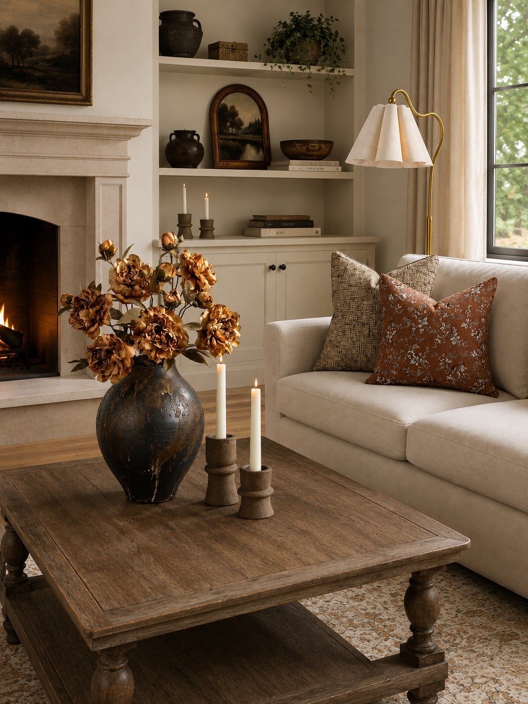 Cozy Fall Living Room Finds

Warm textures, rich autumn tones, and timeless details come together to create a living room that feels cozy, collected, and ready for fall. I love the mix of the vintage-inspired rug, layered pillows, aged finishes, and those gorgeous fall florals. Every piece adds warmth without making the space feel overly seasonal, so these are finds you can enjoy well beyond fall.

Follow @farmtotablecreations on Instagram for more home finds and styling inspiration.

#AmazonHome #AmazonHomeFinds #FallDecor #FallHomeDecor #LivingRoomDecor #CozyHome #HomeDecor #NeutralHome #ModernOrganic #FallLivingRoom #InteriorStyling #DesignerInspired #AmazonFinds

#LTKHome #LTKSeasonal #LTKSaleAlert